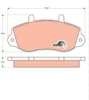 PROWALLE 1380 Dısk Balata Renault-Mst/Opel-Movano 98> On Gdb1380 GDB1380