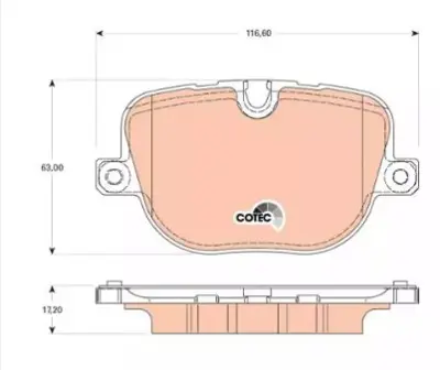 PROWALLE 1824 Fren Balatası Arka Range Rover Sport 09>13 GDB1824