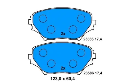 PROWALLE 3251 Fren Balatası Ön Rav4 00>05 GDB3251