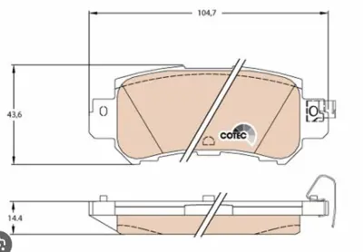 PROWALLE 3539 Dısk Balata Mazda Cx-3 Cx-5 Arka Gdb3539 GDB3539