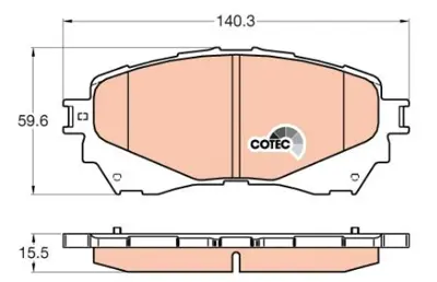 PROWALLE 3580 Dısk Balata Mazda 6 Sedan (Gj, Gh) On Gdb3580 GDB3580