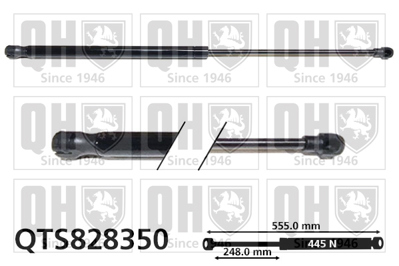TURKAS S188-00067 Bagaj Amortısoru Logan Mcv 13> ( Basınc: 445 Newton  ) 8200735264 904527457R 7000210543D0 8200526363