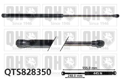TURKAS S188-00067 Bagaj Amortısoru Logan Mcv 13> ( Basınc: 445 Newton  ) 8200735264 904527457R 7000210543D0 8200526363