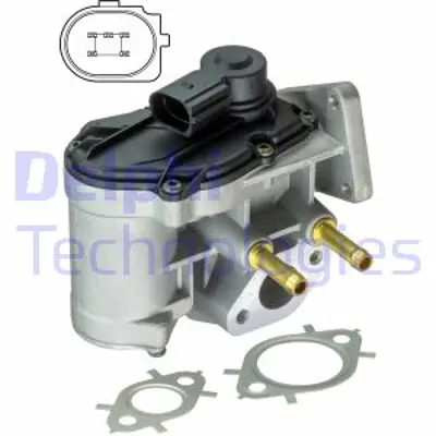 DELPHI EG10411-12B1 Egr Valfı Golf V Jetta Octavıa Passat A3 Polo Touran 1,6 Blf 03>10 6F131503B 3C131503B 408265001005Z 851744 4409585 4411757 4412632 4413408 4415798 4416575