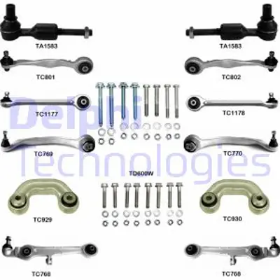 DELPHI TC1300KIT On Alt Takım Kıt (Cıvata Ve Somun) A4 A6 Passat 96>05 Ahl Anb Aeb Adr Ahh Afn Aml Arg Akn 4F0498998 8F0498998 4F0498998S2 4F0498998S1 4F0407694CS1 4F0407694C 4F0407694BS3 4F0407694BS2 4F0407694BS1 4F0407694B