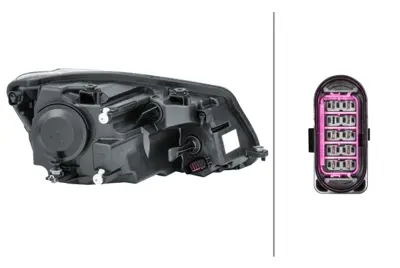 HELLA 1EL 010 551-111 Far Sol 2K5941005B 2K5941005C