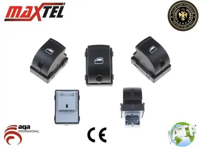 MAXTEL 18231128 Cam Kaldırma Anahtarı  Audı A3-A6-Q7 Sag 4f0959855a 4F0959855A 4F09598555PR 4F0959855A5PR 4F0959855 4FD959855A