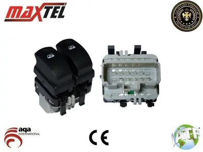 MAXTEL 18204943 Cam Açma Düğmesi Sol Clıo Iıı (05-15) Modus (04-15) 10 Fişli 8200214943