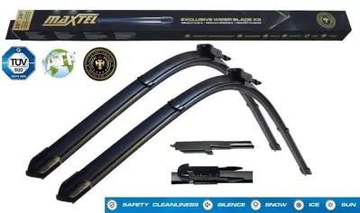 MAXTEL 12109403 Silecek Süpürgesi Stılo (192) (04-07) / 1 Seri F20-F21 (11-) 2 Seri F22-F23-F87 (12-) M2 F20 (14-) Muz Tipi 22"+18" 550mm+450mm 61612219147 8P1955425J 8P1955426F 8P7955426A 8V1955426 8V1998002B 61612147361 61612158220 61612163749 61612349870
