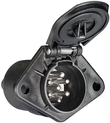 AKSA 14-017 7lı N Tipi Plastik Tır Römork Prızı Dişi Temınallı Ve Konnektörlü Yedılı 1523985