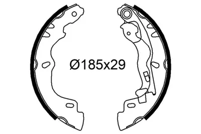 TOFAS 98845348E Kampana Balata Palıo Po Ym185×29 98845348