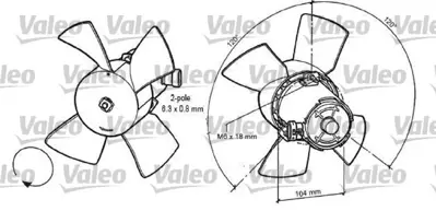MAXTEL 30207244 Fan Motoru Opel Corsa B-Combo-Tıgra 93- 1341244 22061461 1314518 1341244 1341321 90410053 1314493 9117716 1314521 XS7H8005HA 1314528