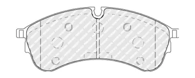 FERODO FVR5105 Disk Balata Mercedes Sprenter Vw Crafter Ön 2019 2N0698151A 45022TEAT00 45022S9VA01 45022S9AE60 45022S9AE50 45022S9AE00 2NO698151A 45022S9AA01 D10603TA0A D10603TA0B