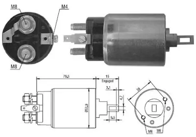 MEGA 2 SHI-1981 M.Otom 12v 2 Delıklı Bmc Nıssan Levent Zm-1981 Snls627 2 SHI-1981