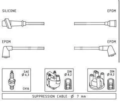 WORG SZ-G101 Buji Kablosu Swıft91> 1.0 1.1 Cc 3 Silindir SZ-G101