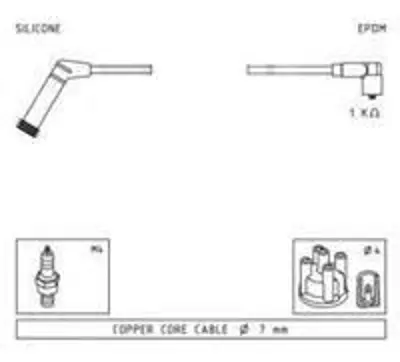 WORG PR-15441 Buji Kablosu Proton 1.3 8v 93> PR-15441