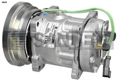 SANDEN 4604-8064 Klima Kompresörü Sd7h15 24v Caterpıller 138mm Cat Kulaklı 