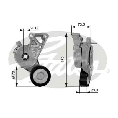 GATES T38148 Alternator Kasnagı Demır Kutuklu Fabıa Octavıa Iı Caddy Iıı Golf Iv / V T5 1.6 1.8 1.8t 2.0 2.0fsı 6A903315D 6A903315E 6A903315F 6A903325E 1122523 YM216K254AA 38145278 38903315F 38903315 38903315AB