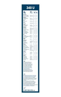 BOSCH 3397004578 Sılecek Süpürgesı 