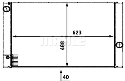 BEHR MAHLE CR 511 000P Motor Su Radyatoru Bmw M54 N62 N73 E60 E63 E64 E65 17á11á7á585á440