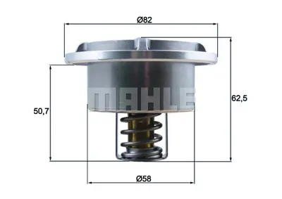 BEHR MAHLE THD686 Termostat  86°c Renault Trucks, Volvo Deutz-Fahr Mıdlum Dxı-Deutz 