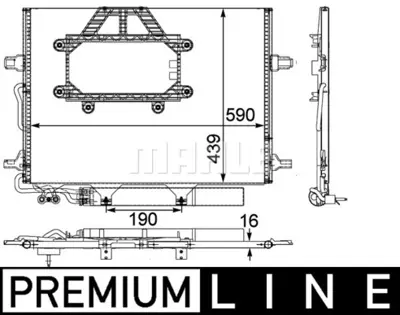BEHR MAHLE AC 453 000P Klima Radyatoru C219 05>10 W211 05>08 S211 05>09 2115000554