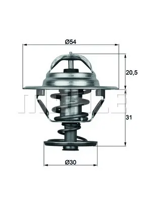 BEHR MAHLE TX1076D Termostat 76 °c Conta Ile  Volvo Truck F12 