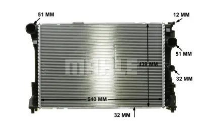 BEHR MAHLE CR 83 000P Motor Su Radyatoru C218 14>17 W212 09>16 S212 10>16 C207 10>16 R172 12> 995002503