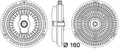 BEHR MAHLE CFC 106 000P Fan Termiği (Om606) E-Class W210 96>99 