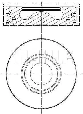 BEHR MAHLE 013PI00140000 Motor Pıston+segman Transıt 3.2 V348 Tdcı 200 Ps 5 Silindir (89.91mm) (Std) 