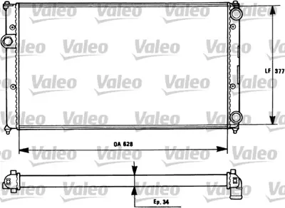 VALEO 731265 Motor Su Radyatoru Caddy 1,4ı (Aex) 1,6ı (1f) 1,9d (1y) 96> Klımalı 6H0121253P 6K0121253M 1H0121253AK 1H0121253C 1H0121253P 6KO121253M 1HM121253C 1HM121253D 6K0121253AA 6K0121253L