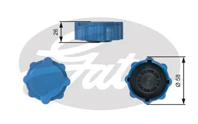 GATES RC214 Radyatör Yedek Su Depo Kapagı 6U0121321A 6U0121321 7267969 86FB8100CD 86FB8100GA 86FB8100GB 86FB8100GC 86FB8100GD ERS43 ESR43