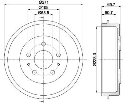ITHAL 1126 Arka Kampana Ford Focus  Iı 05> 11 1710330 2005461 1781451 3M511126BB BV611126BA BV611126BB 1327834 1458826 1743443 3M511126AC