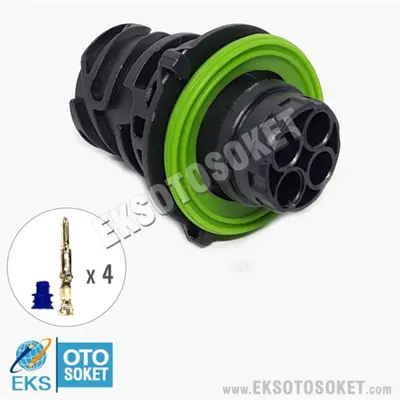 ITHAL ERM.4C044E Kılometre Soketı 4 Pın Erkek Kapaksız Demonte A0025452381 