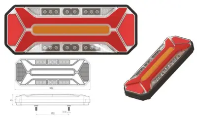 ITHAL ÇR.202207-D Star Neon Led Dınamık Sınyallı Stop Lambası 12-24v 