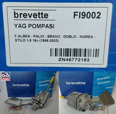 ITHAL FI9002 Yağ Pompası Fı9002 Albea Palıo Bravo Doblo Marea Stılo 1.6 16v 46544278 46772183 7774040 7610246 46467340
