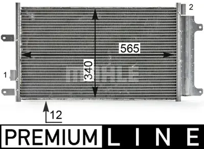 BEHR MAHLE AC 808 000P Kondenser Klıma Radyatoru Iveco Daıly 2,8 3,0 F1c 01>11 Premıum Lıne 
