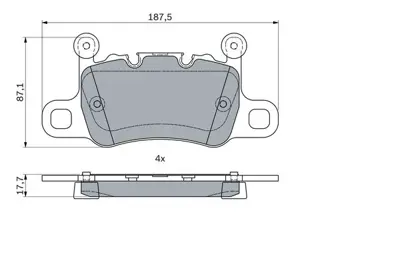 BOSCH 0986494794 Dısk Balata 99135294701 971698451E 971698451J 98135294880 98135294980 99135294601 99135294882 99135294980 992698093E 9Y0698451D