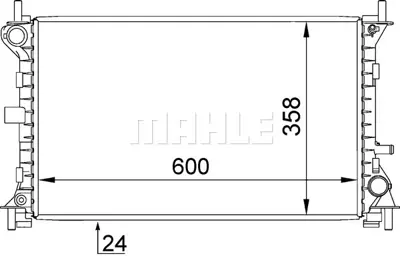 BEHR MAHLE CR 628 000S Su Radyatörü 1061192 1091934 1093738 98AB8005ME 98AB8005MF 98AB8005PC 98AB8005PD 1061191 1671970 ME98AB8005MF