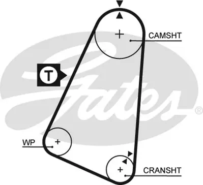 GATES 5030 Trıger Kayısı (104x150) Opel Corsa A 1.3 8v (82 93) Ascona Kadet 1.3 8v Bedford Astra Van 1.3 Ct504 636357 GTB1030 7554701 7596379 636375 90080214 90090214 46474432 5889259 71719646
