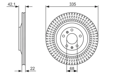 BOSCH 0986479591 Fren Dısk Audı,Bentley,Vw A8;A8 Quattro;Continental;Flying Spur;Phaeton;S8 Quatt  4e0615601l 3D0615601L 4E0615601L 4E0615601G 3D0615601 3D0615601C 3D06155601L 3D0615601E 4E4615601 3W0615601G