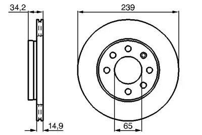 BOSCH 0986478627 Fren Dıskı 6E0615301 8Z0615301C JZW615301C 6EO615301 F58A1125CA F58Z1125A F58Z1125BB 230526 DF4205