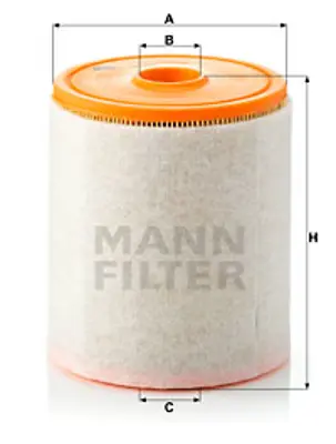 MANN FILTER C16005 Hava Fıltresı A4 A5 A6 A7 A8 Q5 Q7 Cayenne Macan Touareg Panamera 3,0tdı 11> 4G0133843 4GD133843 L4GD133843