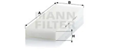 MANN FILTER CU3869 Polen Fıltresı M-Benz Actros Mp2-Mp3 Om541-Om542 8301118 A8301518 A0008301118 8301318 A0008301318 4803883 96800069 5021107644 95599725 A0008301218