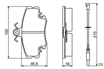 BOSCH 0986495212 Fren Balatası Ön 7701349970 7701349973 7702295181 7711130036 7711130071 8671000107 6000008018 7701210142 7701210130 7701209639