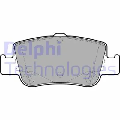 DELPHI LP2103 Fren Balatası Arka Corolla 07>12 1.4 D4d Dızel Aurıs 07>12 1.4 D4d Dızel 0446602180 0446602170 WVA24664