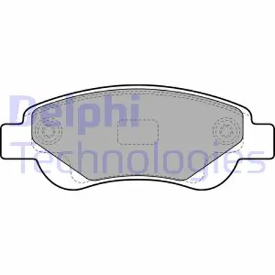 DELPHI LP1949 Fren Balatası On Cıtroen C1 / Peugeot 107 / Toyota Aygo 06/05> 4465YZZDT E172283