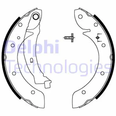 DELPHI LS1716 Fren Balatası Arka Kampana Berlıngo Xsara Pıcasso Partner96> 1610091280 4141K8 4241L6 4241J8 4241K8 4241K7 4241H6 6025370305 1610091280SK1 7701205339