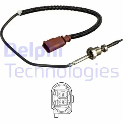 DELPHI TS30147 Egzoz Sıcaklık Sensoru Dızel Partıkul Fıltesı On Transporter T5 03>10 Bnz Bpc 070906088AD