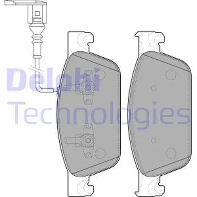DELPHI LP2199 Fren Balatası On Transporter V T5 Makyajlı 2.0tdı 09 7E0698151C 7E0698151B 7E0698151 7E0698151D 2112004 8660000737 8660004514 2123543 2272734 KTH1BC2M007AA